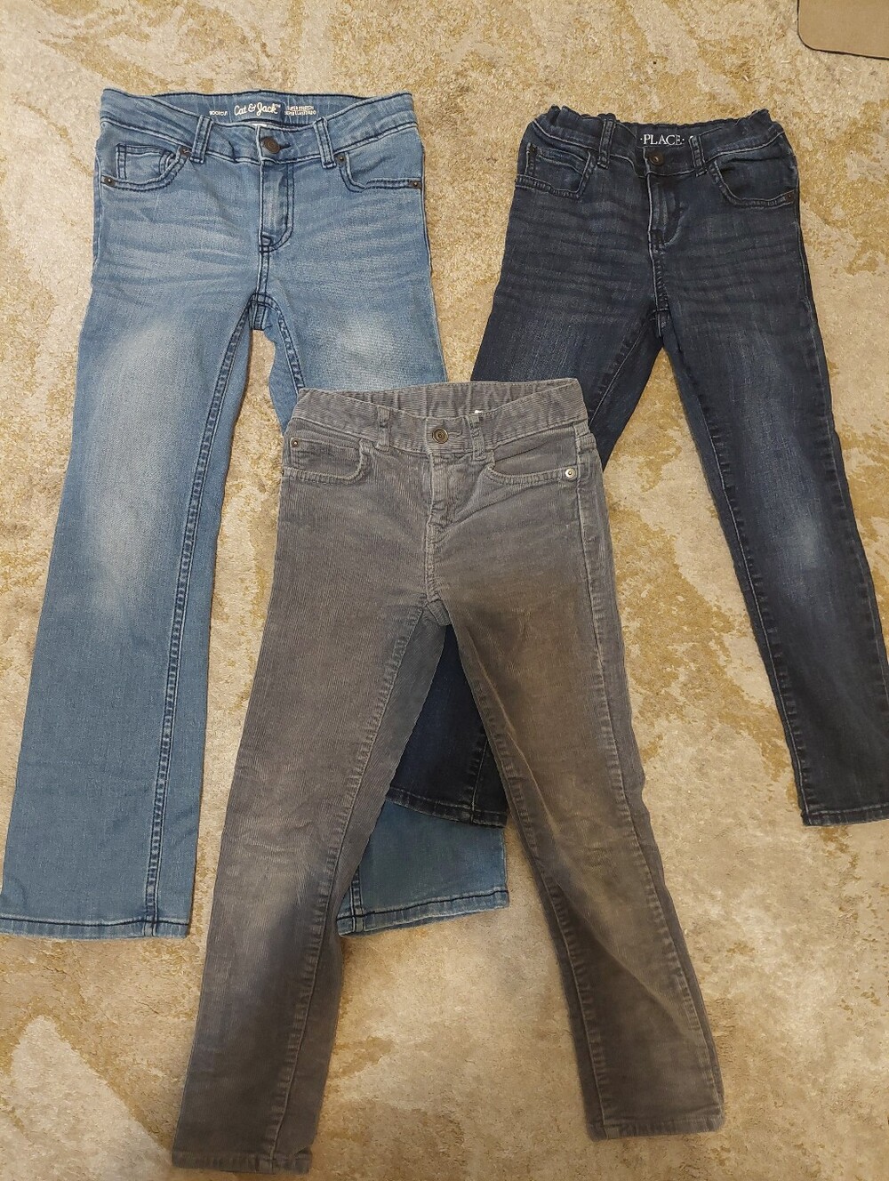 Boys Jeans Pants Lot of 3 Size 7 Cat & Jack Children’s Place